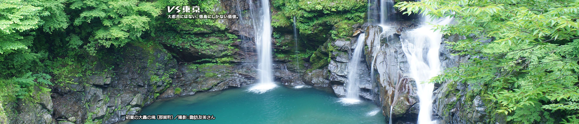 VS東京 大都市にはない、徳島にしかない価値。初夏の大轟の滝(那賀町) 撮影 諏訪友美さん