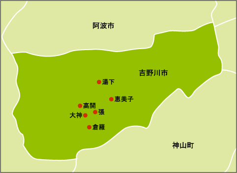 吉野川市マップ