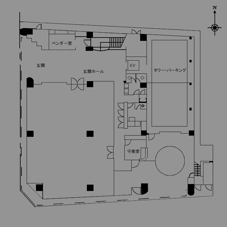 1階（ロビー）の見取り図