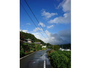 雨上がりの佐那河内 虹