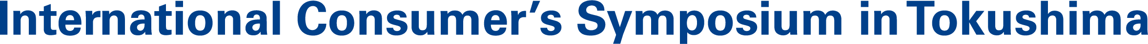International Consumer's Symposium in Tokushima