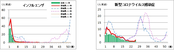 インフルエンザコロナ定点26w