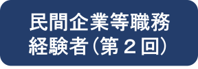 民間企業等職務経験者（第2回）