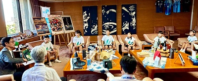 面会 徳島県代表小学生バドミントン選手6名(第26回ダイハツ全国小学生ABCバドミントン大会出場報告) 他の画像01