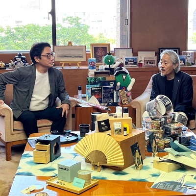 面会 関森初義 南越谷阿波踊り実行委員会長、中内啓夫 (一社)南越谷阿波踊り振興会長他の画像01