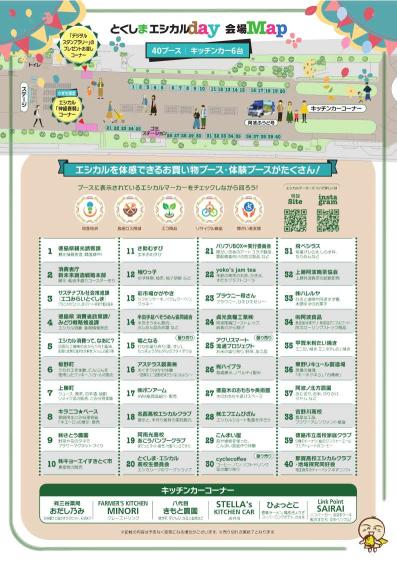 とくしまエシカルdayのチラシ裏