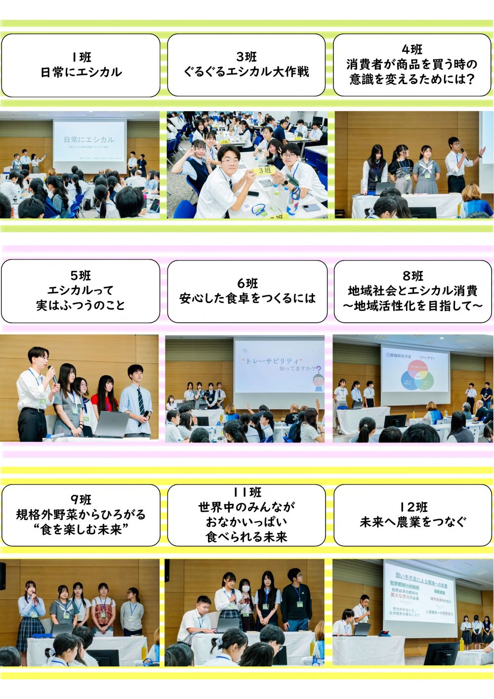 受賞者以外の参加者発表紹介のスライド一部抜粋
