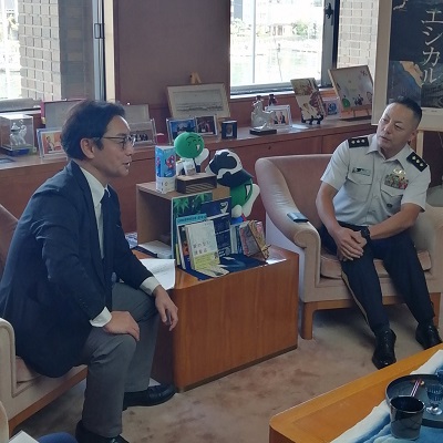 面会 遠藤 充 陸上自衛隊中部方面総監 他の画像01