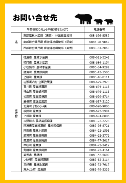 ツキノワグマチラシ（裏）