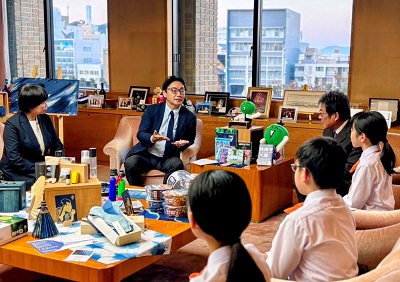 面会 徳島市佐古小学校金管バンド部(第13回全日本小学生金管バンド選手権出場報告)の画像02