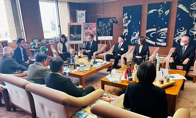 面会 JICA海外協力隊派遣隊員 枡富 明氏、藤目海斗氏、吉田裕美氏の画像02