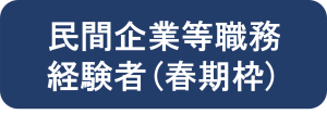 民間企業等職務経験者（春期枠）