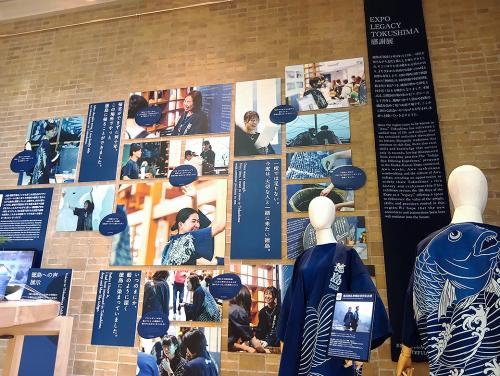 徳島県ゾーンのアーカイブ展示