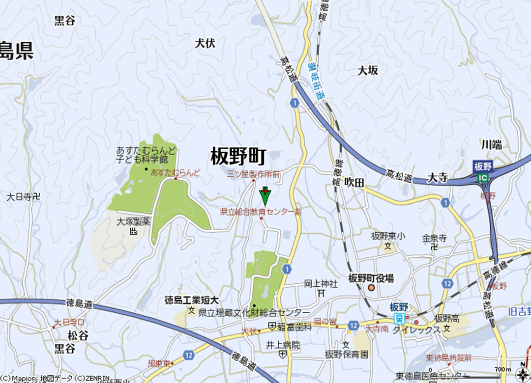 総合教育センター付近地図