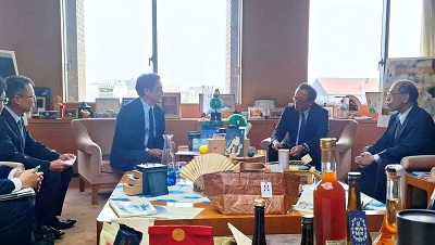 面会 青木 泰 新日本電工(株) 代表取締役社長 他の画像01