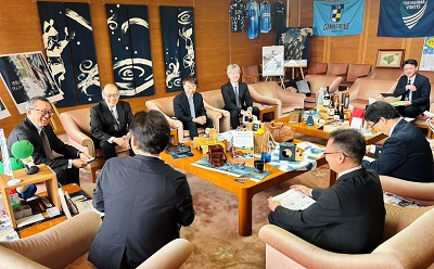 面会 青木 泰 新日本電工(株) 代表取締役社長 他の画像02