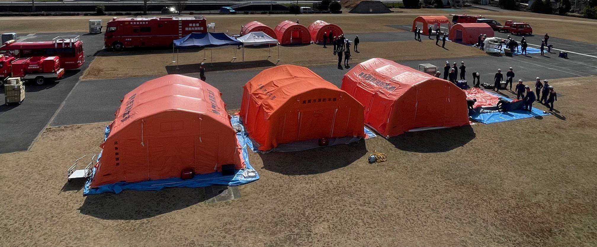 緊急消防援助隊徳島県大隊宿営場所