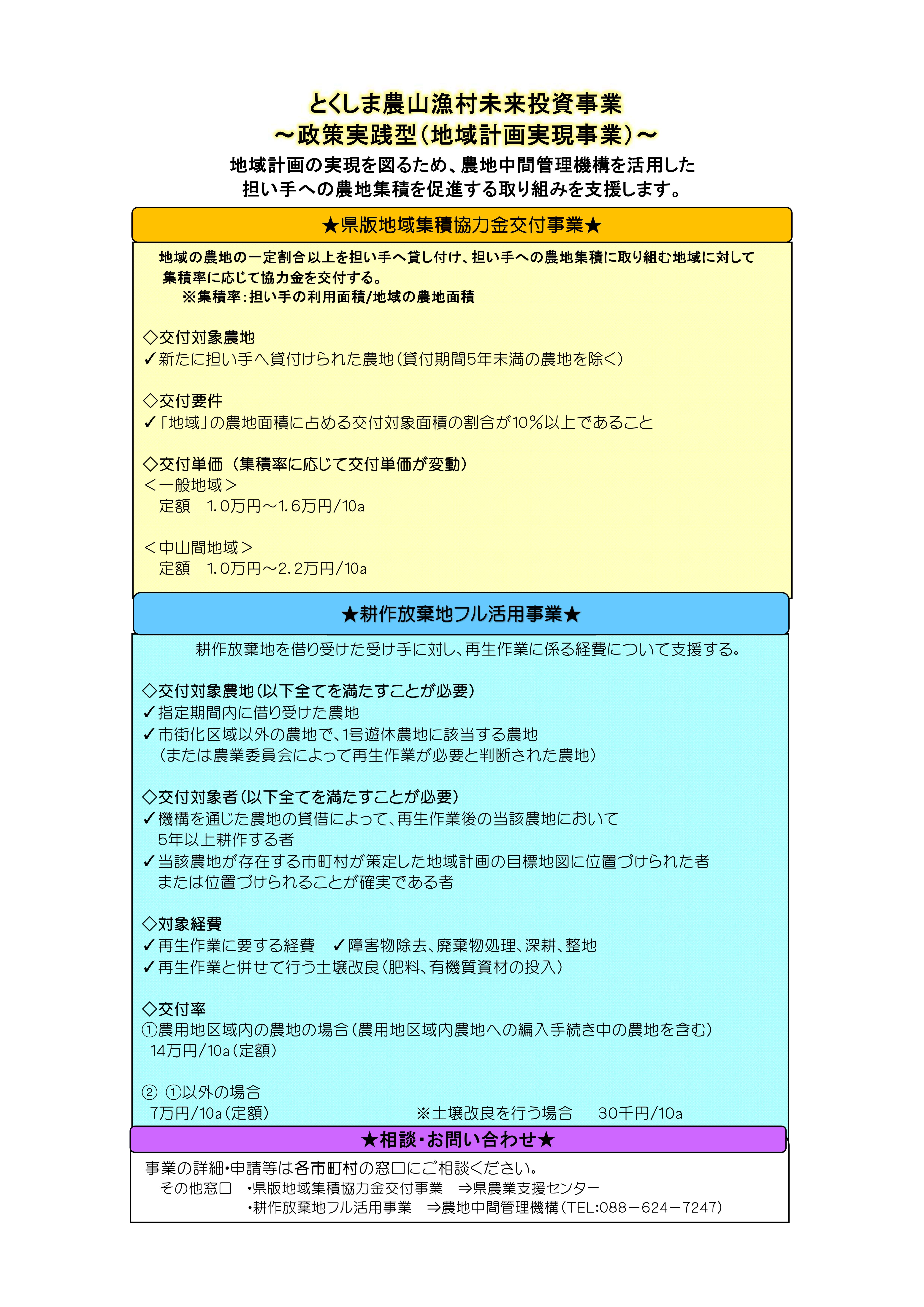 事業の説明チラシ