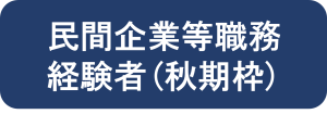 民間企業等職務経験者（秋期枠）
