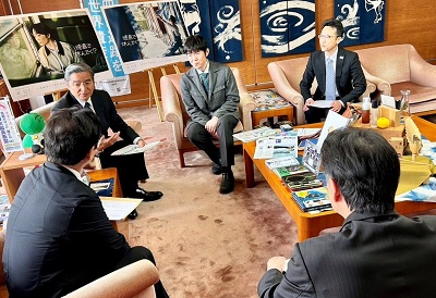 面会 山本博司 （公財） 日本財団アドバイザー、三並 智 (特非)とくしま障がい者就労支援協議会理事長 他の画像03