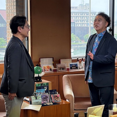 面会 南波岳大 (公社)徳島県産業国際化支援機構会長 他の画像01
