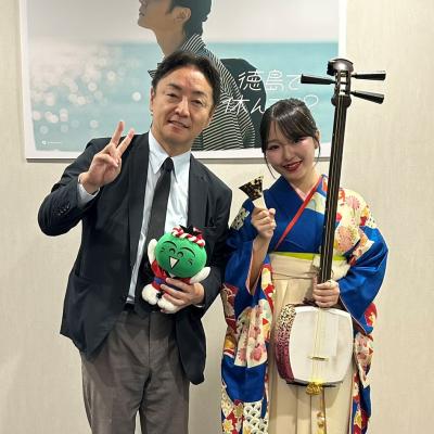 面会 津軽三味線奏者 堀金瑚白 氏の画像01
