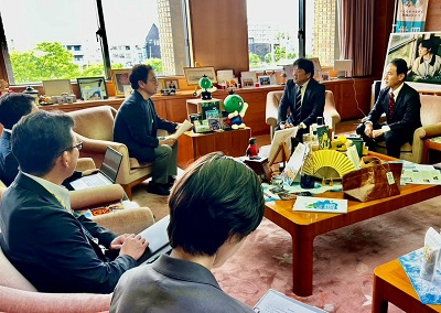 面会 秋葉 努 静岡エアコミュータ(株)取締役副社長 他02