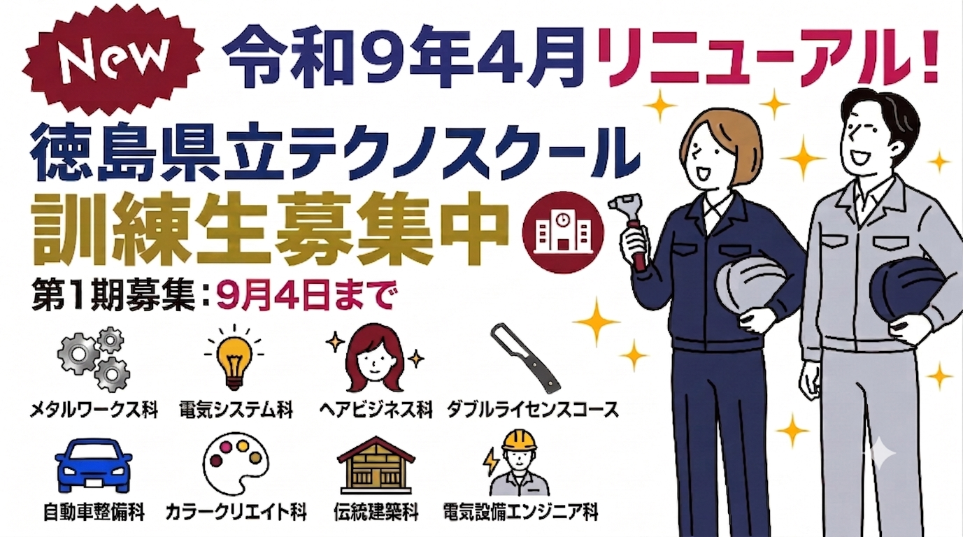 テクノスクール訓練生募集アイキャッチ画像