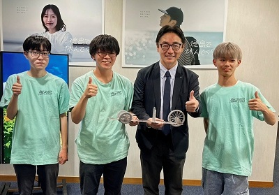 面会 三輪凌空 徳島大学エコランプロジェクト学生代表 他の画像01