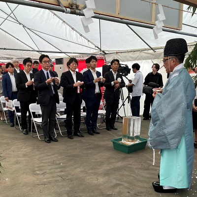 徳島県立学びの多様化学校(仮称)新築工事安全祈願祭・起工式の画像03