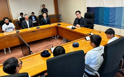 面会 八万ファイターズ 他(高円宮賜杯第46回全日本学童軟式野球大会マクドナルド・トーナメント出場報告）の画像02