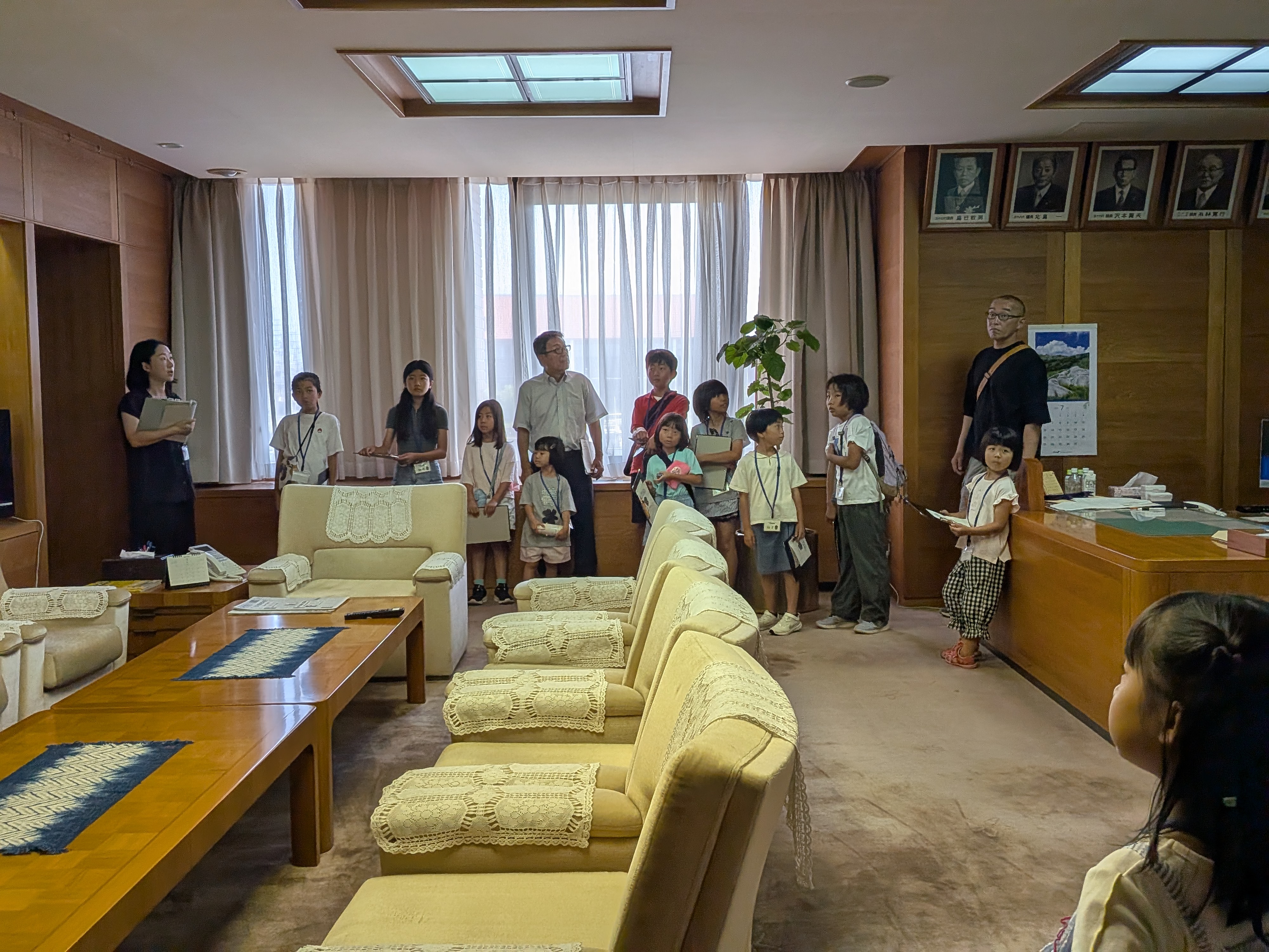 議長室を見学しました