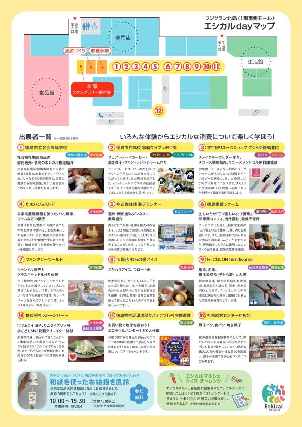 とくしまエシカルdayチラシ裏