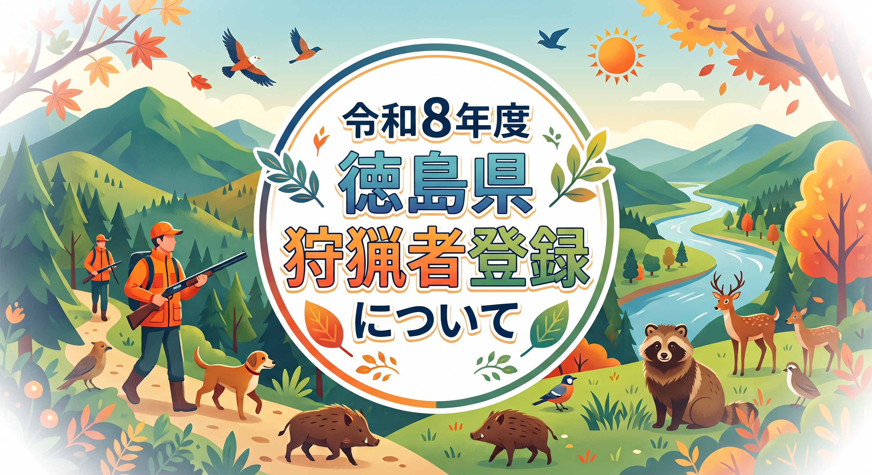令和8年度徳島県狩猟者登録について