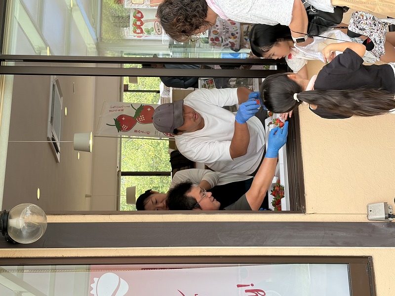 いちご試食