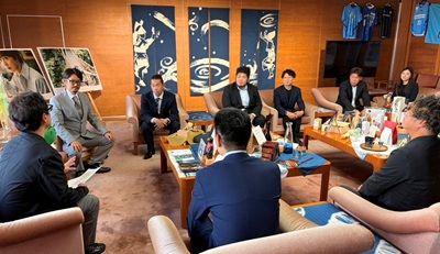 面会 鈴木雄剛 国府町商工会青年部長 他の画像03