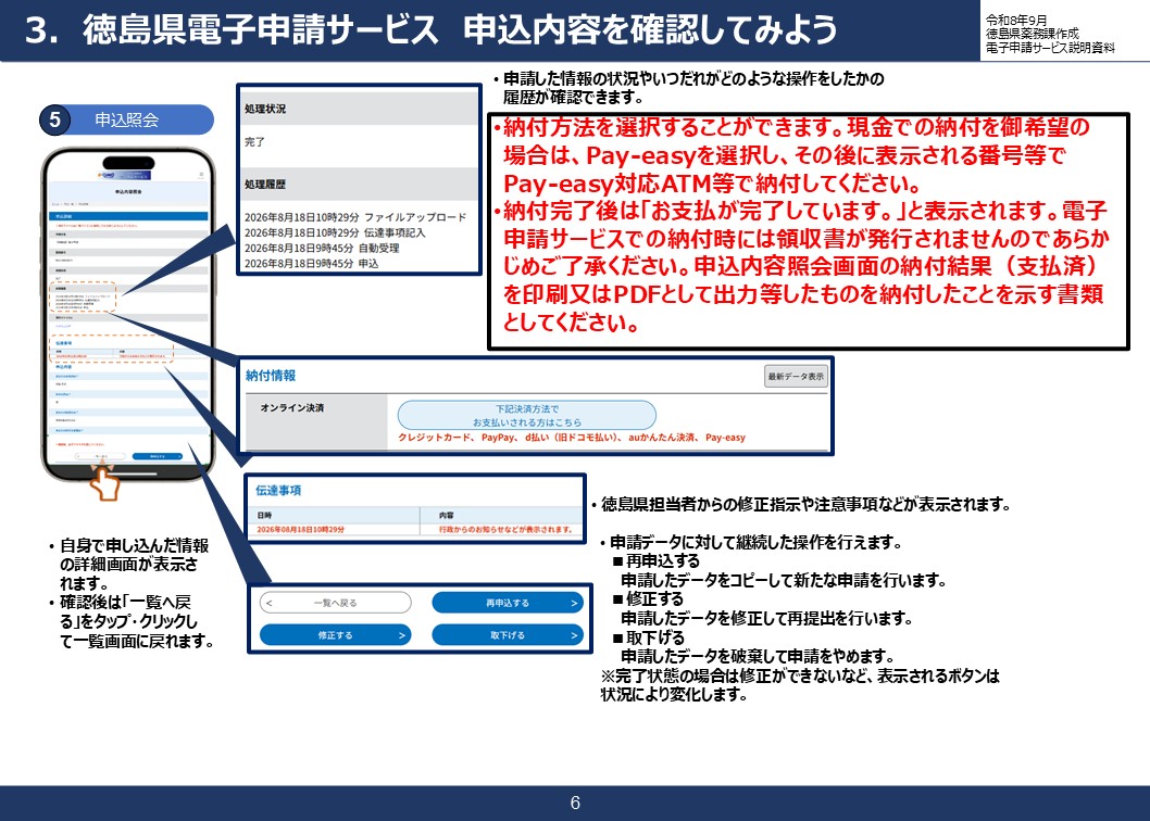 徳島県電子申請サービス簡易ガイド（徳島県薬務課作成）