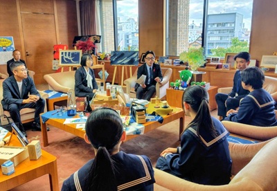 面会 徳島市城東中学校 吹奏楽部(第74回全日本吹奏楽コンクール出場報告)の画像02