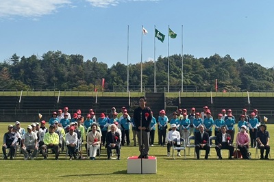 第32回四国ブロックグラウンド・ゴルフ交歓 徳島大会開会式の画像01
