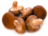 Photo of raw shiitake mushrooms