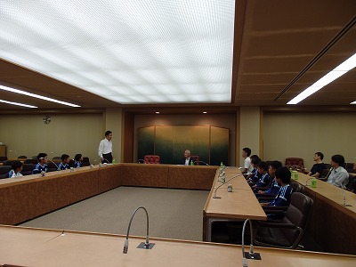 バーモントカップ第27回全日本少年フットサル大会出場（表敬訪問）の画像