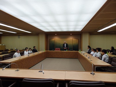 第14回全国小学生学年別柔道大会出場（表敬訪問）の画像