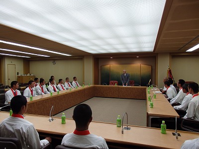 第99回全国高等学校野球選手権大会出場（表敬訪問）の画像