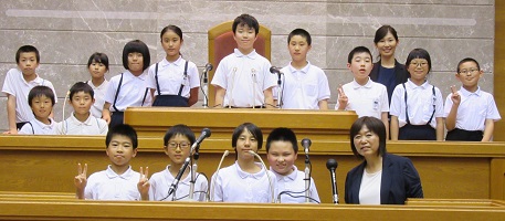 横瀬小学校の皆さん