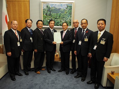 全国都道府県議会議長会役員会要請活動の画像