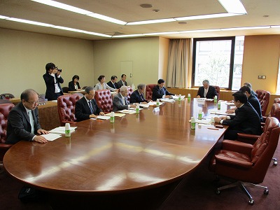 第１回県議会・市議会議長会・町村議会議長会連絡調整会議定例会の画像