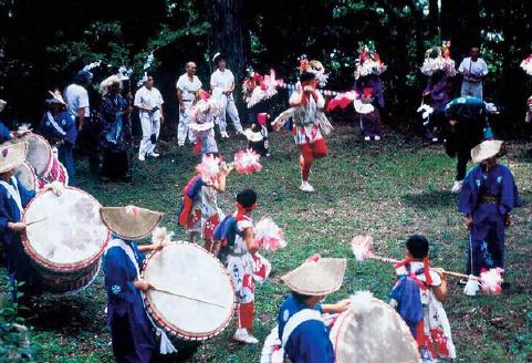 西祖谷の神代踊画像