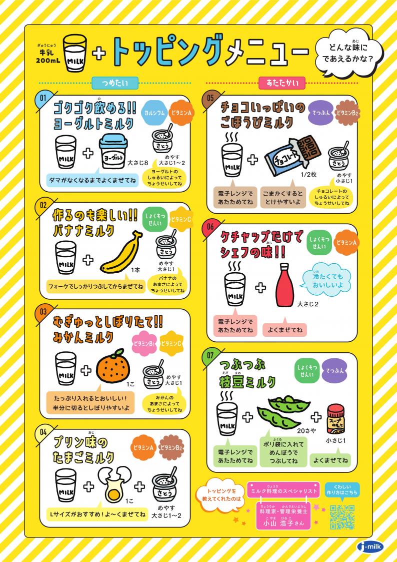 休みの日に不足しがちな栄養素。身近な食品をトッピングして補おう！