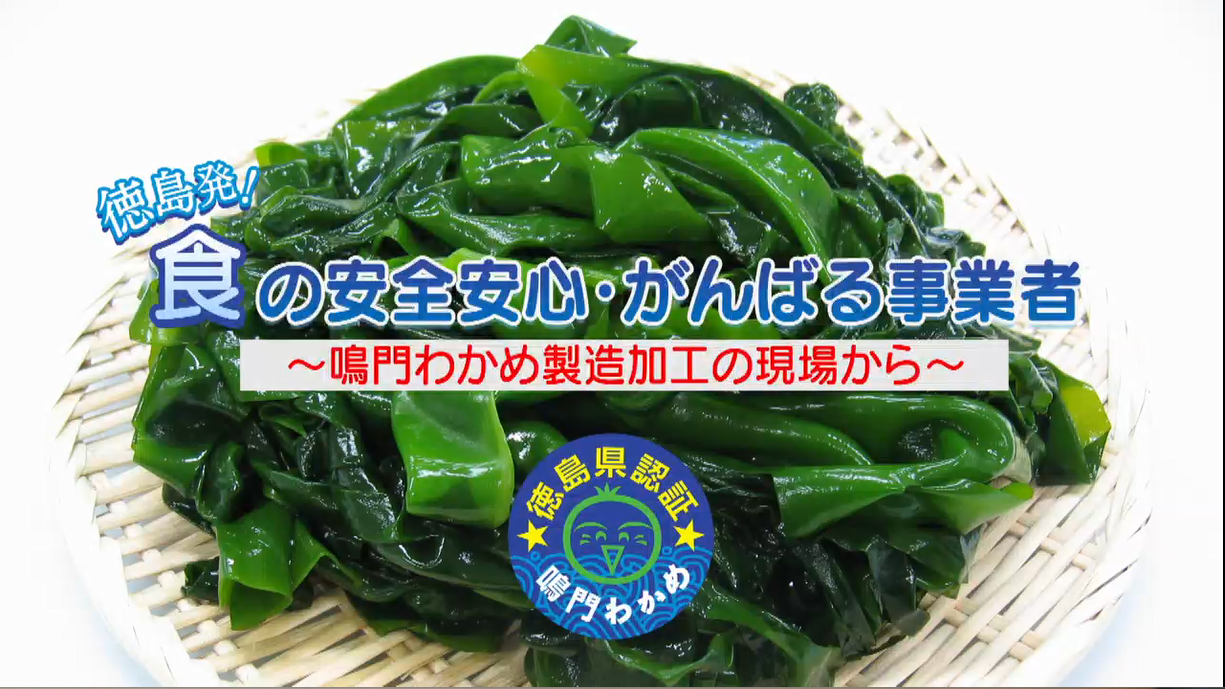 CATVオープニング 徳島発！食の安全安心・がんばる事業者 鳴門わかめ製造加工の現場から 徳島県認証 徳島わかめ