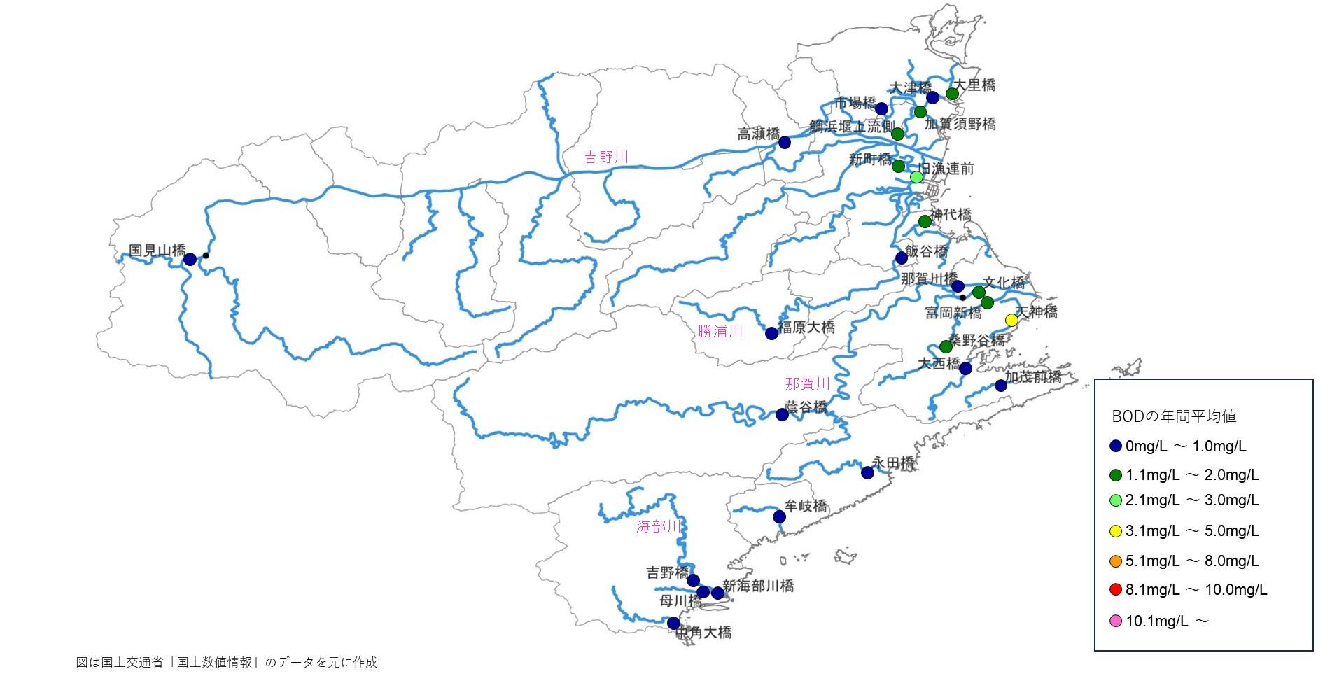 河川（全域）の水環境マップ